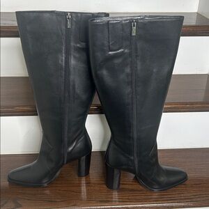 Vince Camuto Lecheya2 Supremacy Nappa Black Sz 10M WIDE CALF, NWOB